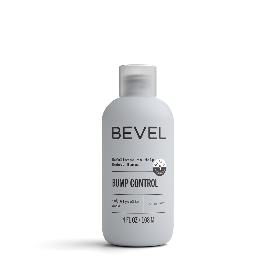 Bevel Bump Control grey bottle front view