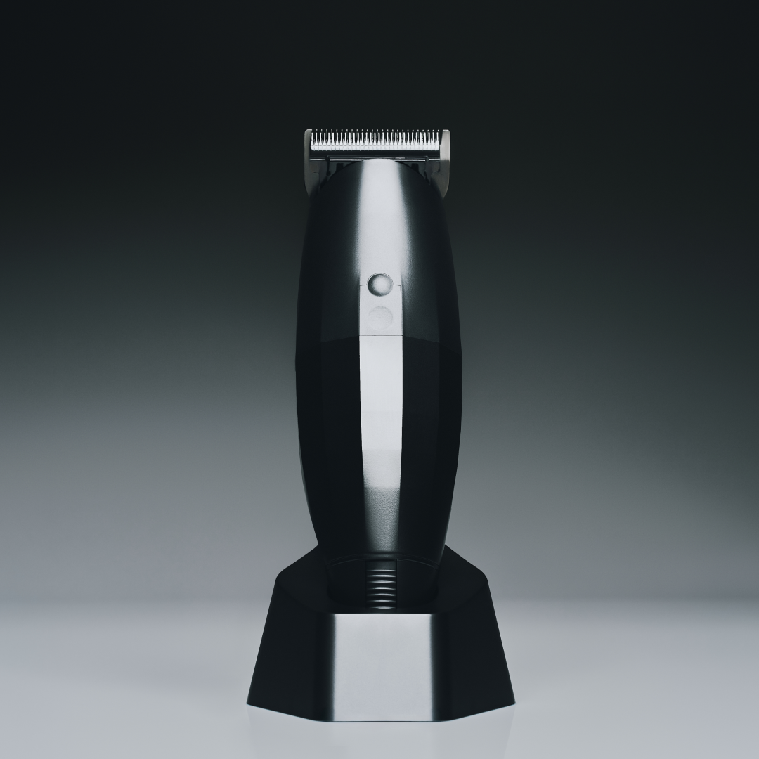 Black and silver Pro on a gradient background