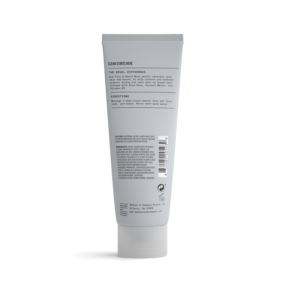 Tube of skincare product with label on a white background